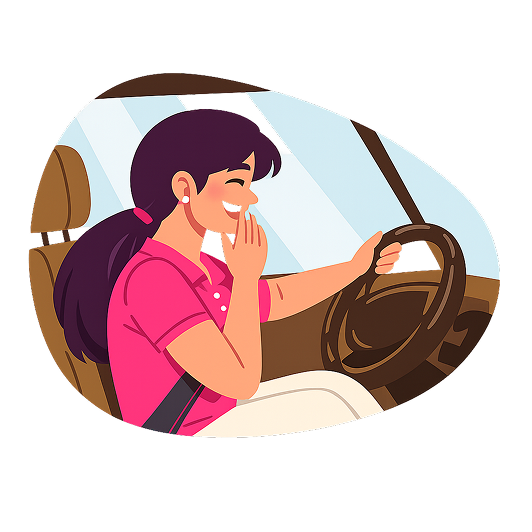 Woman driving